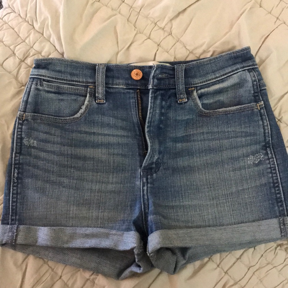 Abercrombie light denim shorts